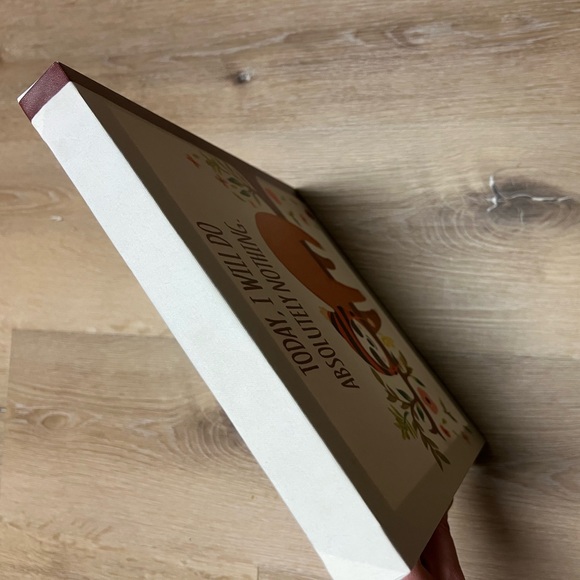 (SOLD) 10 X 10 Sloth Canvas “Today I Will Do Absolutely Nothing” - Picture 3 of 4